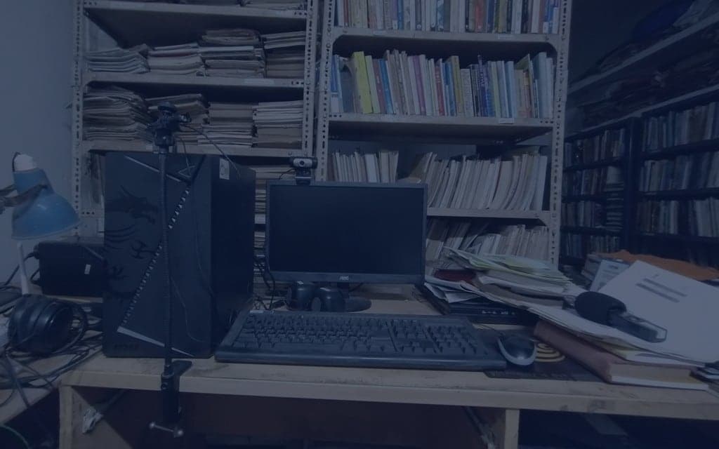 Unattended computer workstation in an office setting