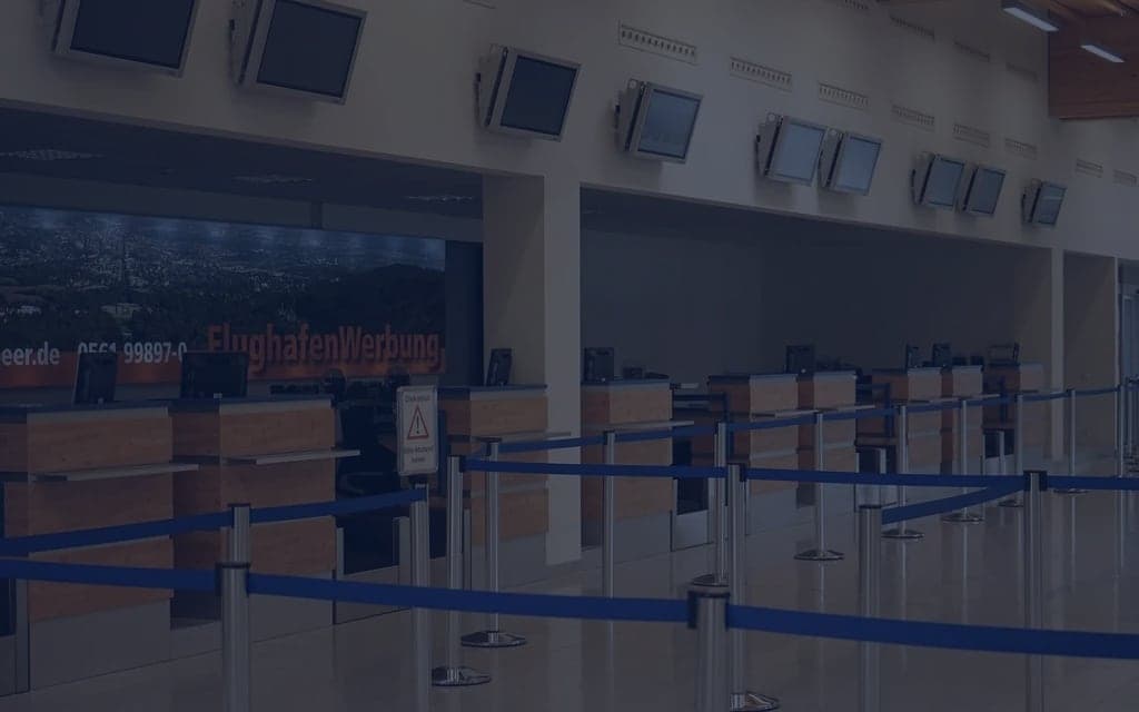 Generic airport check-in counter