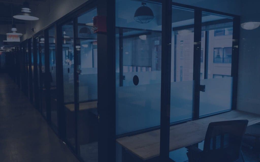 Generic office interior with desks and chairs