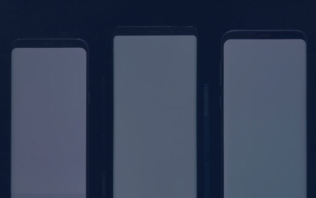 Smartphone with screen on