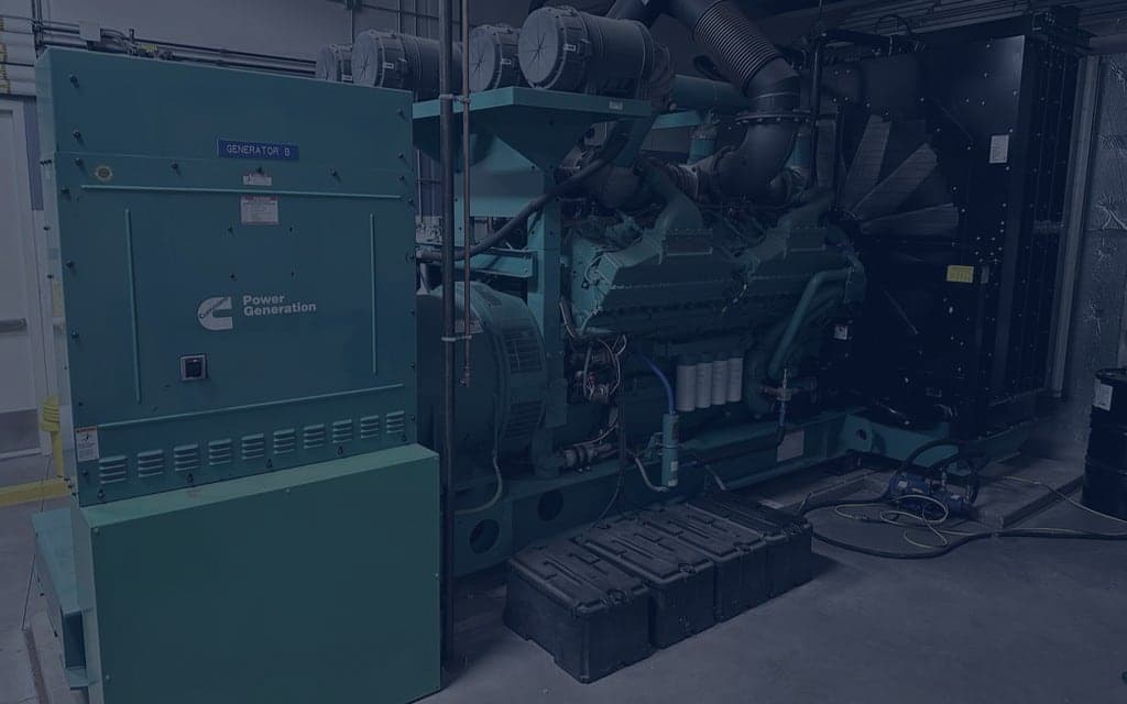 Hospital data center power generator equipment